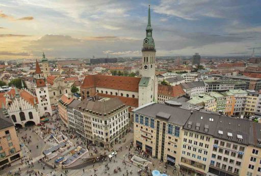 Centro histórico de la ciudad de Munich Alemania