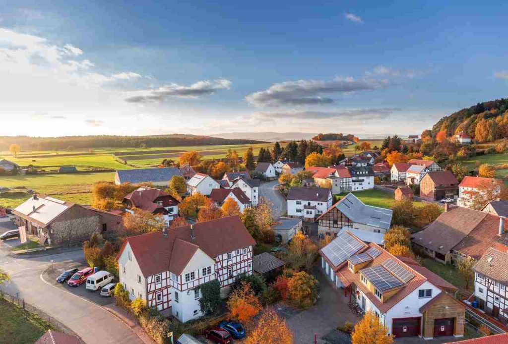 Vecindario o pueblo en el estado de Hesse Alemania